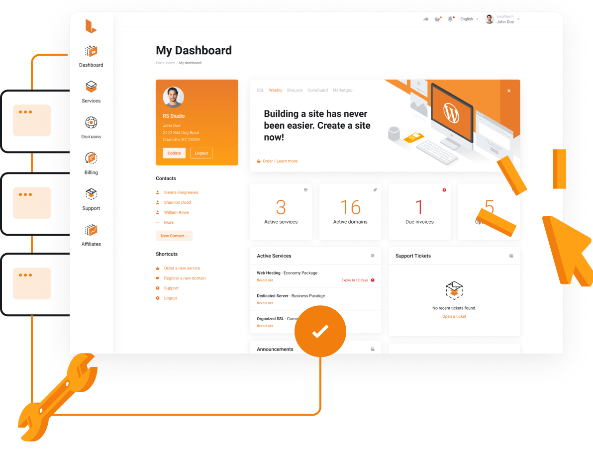 Domain Names - Simple domain management